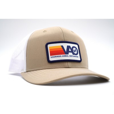 Richardson 112 Trucker Hat Cap w/Embroidered, Sublimated or Leather Patch