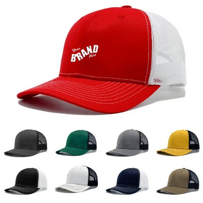 6 Panel Trucker Snapback Cap