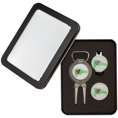 Deluxe Golf Gift Sets - Divot Tool w/ Bottle Opener